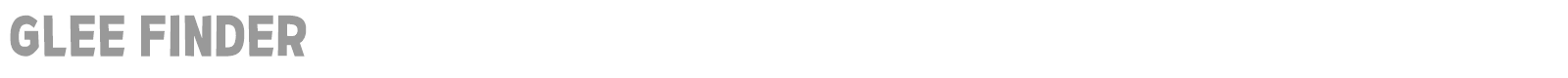 Glee Finder font preview